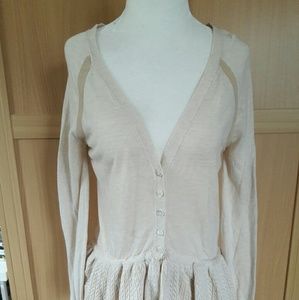 Anthropologie Womens Ivory Sweater Orig.$98 Size S